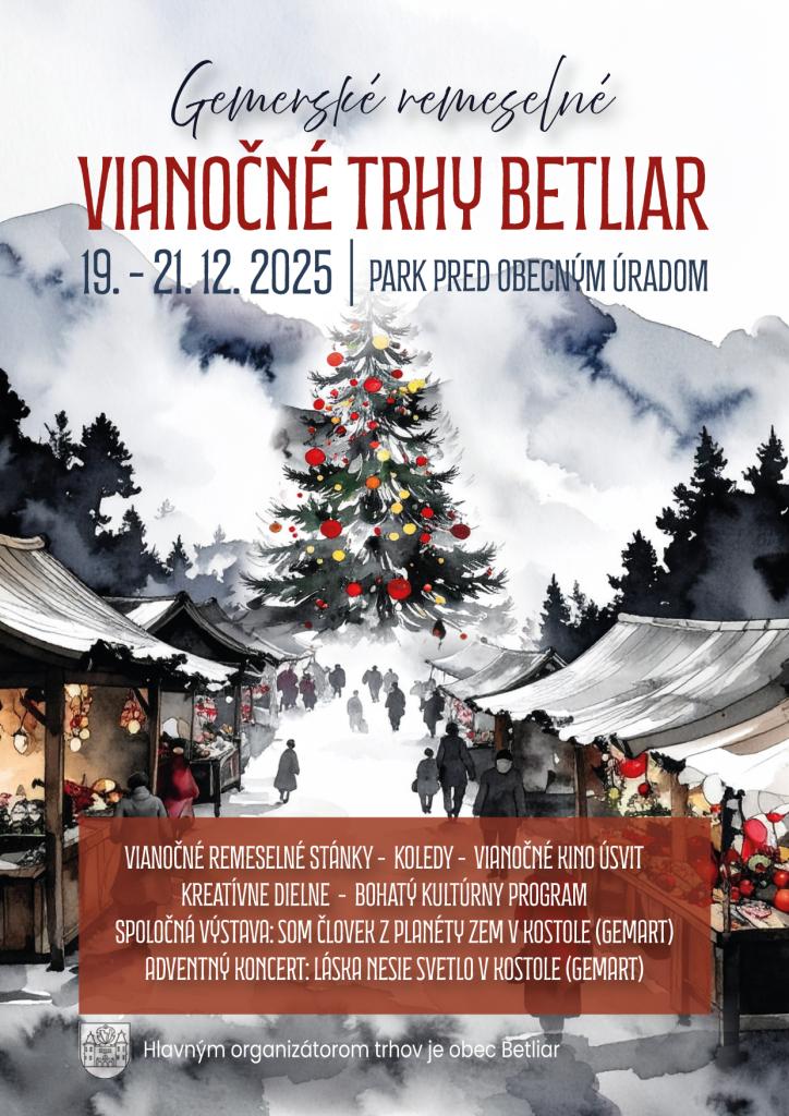 Plagát Vianočné trhy v Betliari
